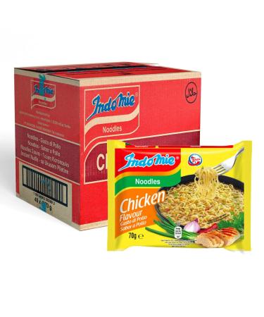 IndoMie Chicken Flavour Instant Noodles Soup (Pack of 40) HALAL