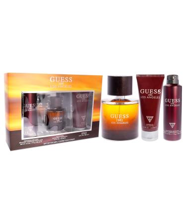 Guess 1981 Los Angeles 3 Pc Gift Set 3.4oz EDT Spray 6.0oz Body Spray 6.7oz Shower Gel GIFTSET - Buy Online on SooperMarket.com