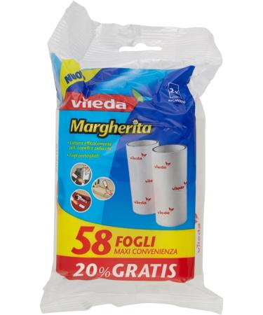 Vileda Margherita Adhesive Film for Lint Roller - 2 Rolls - Easily Replace Brush for Effortless Cleaning - Buy Online on SooperMarket.com