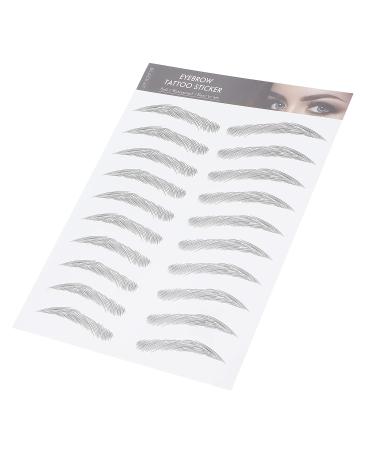 6D Waterproof Eyebrow Transfer Stickers - Professional Eyebrow Makeup Tool for Women & Girls | Black (BLACK-07) - International Shipping Available - Buy Online on SooperMarket.com