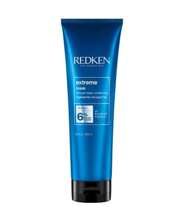 Redken Extreme Mask | Hair Mask for Damaged, Brittle Hair | Fortifies & Strengthens Distressed Hair | 8.5 Fl. Oz.