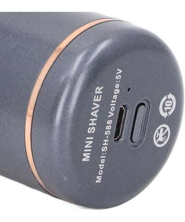 Mini Beard Trimmers Mini Pocket Beard Trimmer 6000RPM 3W LED Indicator ABS Aluminum Alloy for Travel (Grey Black) - Buy Online on SooperMarket.com