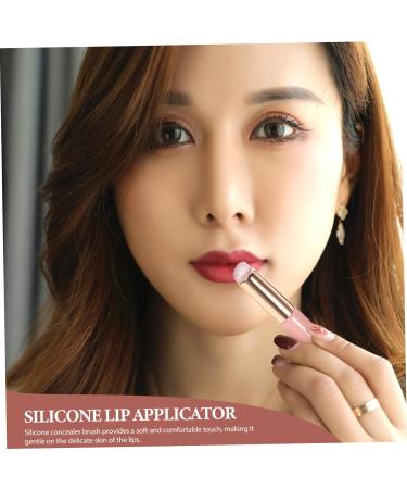 Healeved 2pcs Lip Brush Makeup Brush Lip Makeup Concealer Brush Lipstick Applicator Lip Wands Lipstick Brush Lip Balm Applicator Silicone Lip Applicator Lip Scrub Brush Lip Stick Brush - Buy Online on SooperMarket.com
