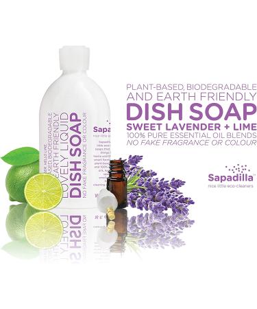 Sapadilla Sweet Lavender + Lime Variety Pack: Dish Soap, Hand Soap & Countertop Cleanser - Buy Online on SooperMarket.com