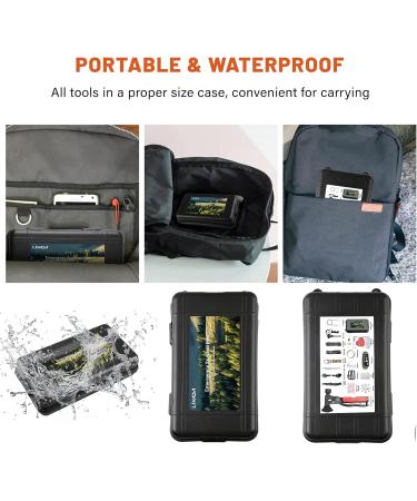 Lixada 18-in-1 Survival Kit | Emergency Survival Gear for Hiking Camping & Outdoor Adventures - Buy Online on SooperMarket.com