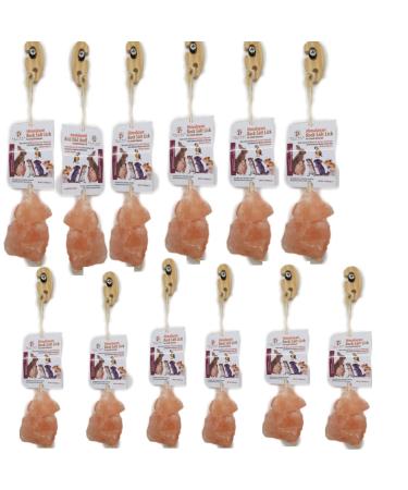 Himalayan Rock Salt Lick For Small Animal/Pet Licks Hanging -86gram- 2 cube salt(PACK OF 12)