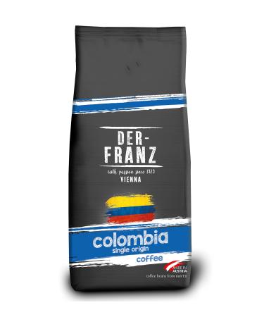 Der-Franz Columbia Single Origin Coffee whole bean 1000 g Columbia 1 kg (1 pack)