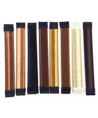 JZK Set of 8 Hair Bun Styling Tools - Donut Hair Bun Maker for Women & Girls | 8 Colors - DIY Hair Accessories - Buy Online on SooperMarket.com