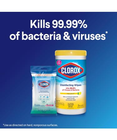 Clorox On-The-Go Disinfecting Wipes Fresh Meadow 15 Count Multi-Pack of 12 Sachets - Buy Online on SooperMarket.com