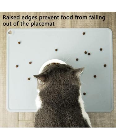 CZPET Pet Food Mat - Non-Slip Cat and Dog Feeding Placemat for Food and Water Dispenser - Easy to Clean Meal Mat for Large, Medium, and Small Pets - Buy Online on SooperMarket.com