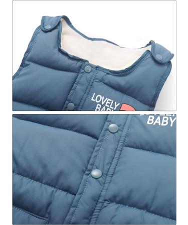 Happy Cherry Baby Winter Pants - Newborn Boys Girls Ski Trousers | Infant Snow Bib Pant with Toddler Windproof Padding | Elastic Bottom & Zipper | Outerwear Snowsuit Bottoms | 120 B-Light Blue - Buy Online on SooperMarket.com