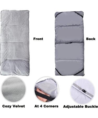 Gehannah Thick Camping Sleeping Pad - Soft Microfiber Cot Pads for Adults | Lightweight & Foldable | Ideal for Traveling, Hiking & Backpacking - Grey - Buy Online on SooperMarket.com