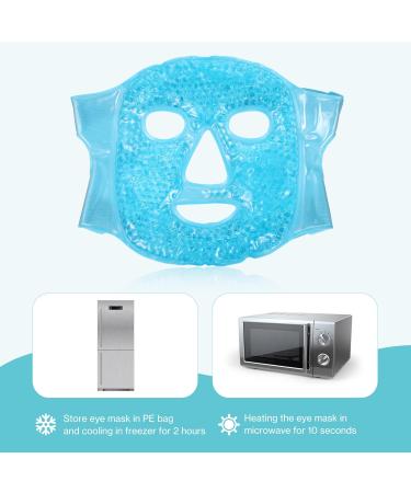 2pcs Cold Face Eye Mask Ice Pack - Skin Care Self Care Beauty - Buy Online on SooperMarket.com