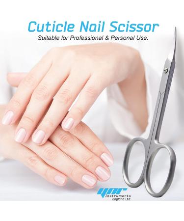 Nail Scissors Professional Cuticle Scissors Extra Strong Straight Curved Manicure Nail Art Scissors (CS-06) - Buy Online on SooperMarket.com