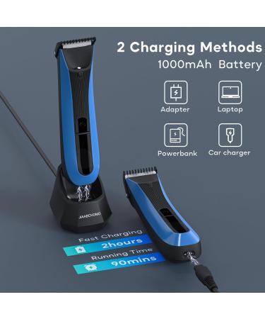 Men's Body Hair Trimmer - IPX7 Waterproof, Wet/Dry Groomer with LED Light & Digital Display - Buy Online on SooperMarket.com
