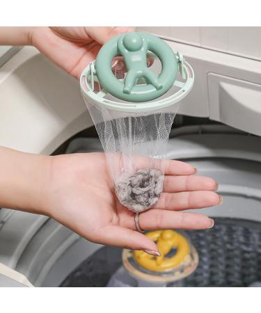 Hair Filter for Washing Machine Catcher Bag Floating Lint Remover Laundry Ball Pet 1 Set Cleaning Green - Buy Online on SooperMarket.com