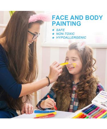 MayMoi Washable Tempera Paint Sticks for Kids | Non-Toxic, Quick Drying & No Mess | 24 Bright Colors, 6g each | 24 Count pack | Ideal for Art Projects - Buy Online on SooperMarket.com