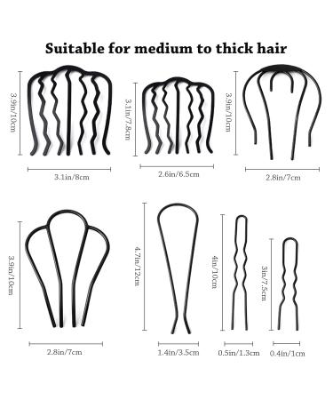 XCSJ 7 PCs Hair Split Cam Metal Combs - Bridal Hairdress Styling Tools & Fashion Accessories for Girls - Buy Online on SooperMarket.com
