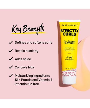 Marc Anthony Strictly Curls 8.1 Oz Curl Booster Spray & 8.3 Oz Curl Defining Styling Lotion Bundle - Buy Online on SooperMarket.com