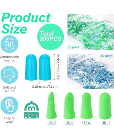 SJENG earplugs 100 pairs of foam earplugs noise cancelling earplugs individually packaged earplugs in bulk earplugs for sleep noise reduction engineering construction - Buy Online on SooperMarket.com