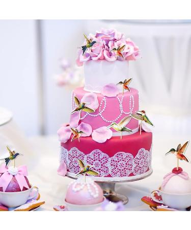 24 Pieces Hummingbird Cupcake Topper Hummingbird Cake Bird Decoration Cupcake Picks Toothpicks with Hummingbird Shape Hummingbird Cake Bird Decoration for Birthday Christmas Party Cake Decoration - Buy Online on SooperMarket.com