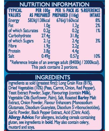 Batchelors Super Rice Beef Flavour Packet Ready Meal 90 g (Pack of 11) - Buy Online on SooperMarket.com