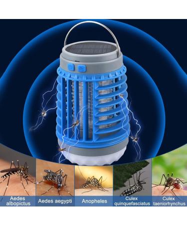 Electric Mosquito Killer Lamp Mosquito Zapper Mosquito Lamp Electric Fly Killer Mosquito Trap Illumination Waterproof Portable(Color:Blue) - Buy Online on SooperMarket.com