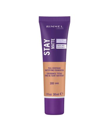 Rimmel London Stay Matte Liquid Mousse Foundation 300 Sand 1 fl oz (30 ml)