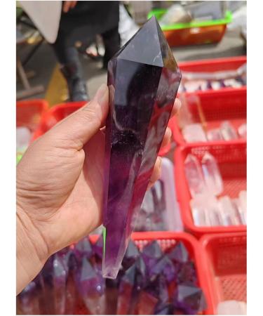 Crystal Tower Natural Amethyst Quartz Cluster Crystal Rod Point Specimen Scepter Power Gemstone Stone Collection (Size : 200-280g) - Buy Online on SooperMarket.com
