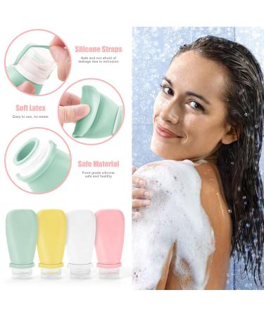 Buy Noideeer 18-Piece Silicone Travel Bottles Set - TSA Approved Perfect for Shampoo Lotion & Gel - Includes Labels & Transparent Bags - Ideal for International Travel - Buy Online on SooperMarket.com