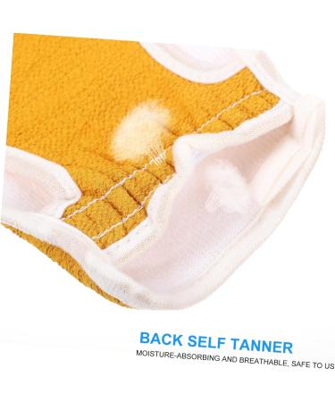 NOLITOY 2 Sets Exfoliating Back Scrubber - 3pcs Glove Pull Back Shower Towel & Loofah Sponge Belt - Mesh Bath Back Strip Yellow 85x9.5CM - International Shipping Available - Buy Online on SooperMarket.com
