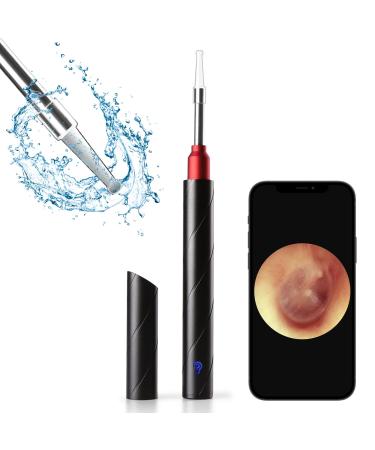 Earwax Remover Tool MYPIN 1080P HD Wireless Otoscope Ear Cleaner Kit Ear Wax Removal Kit Camera Ear Drops for Wax Ear Camera for iPhone/iPad/Android Red