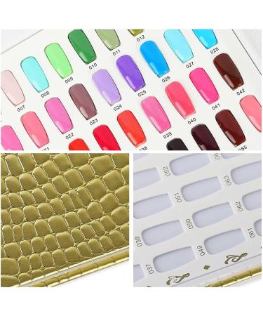 Kliplinc 216 Colours Nail Tips Display Book DIY Nail Art Shows Colour Map Chart Painting Display Board Black - Buy Online on SooperMarket.com