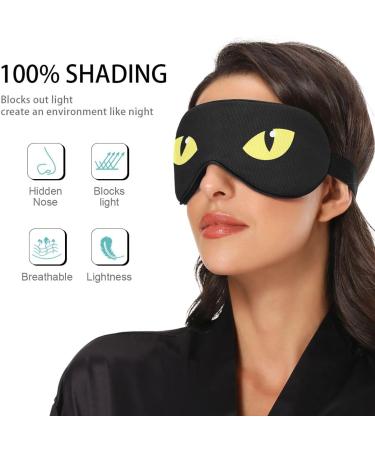 Haskirky Light Blocking Eye Mask - Adjustable Unisex Travel Eye Mask for Deep Sleep and Meditation - Yellow - Buy Online on SooperMarket.com