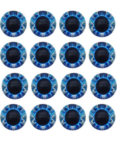 10 Pairs 25mm Owl Bird Glass Eyes for Art Dolls, Sculptures, Masks, Taxidermy - Flatback Design - Buy Online on SooperMarket.com