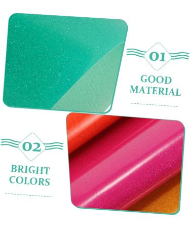 Anneome Fake Jelly Leather 8 Sheets Jelly Leather Earring Making Materials Furniture Upholstery Fabric Earrings Glossy - Buy Online on SooperMarket.com