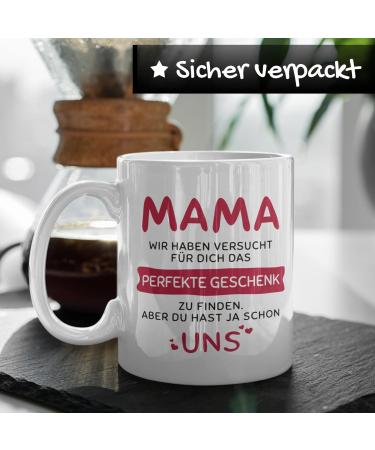 Mama Papa Gift Set - Christmas Gifts for Parents | Ceramic Cups & Spoon - Perfect Mama Papa Gift Ideas (330ml) - Buy Online on SooperMarket.com