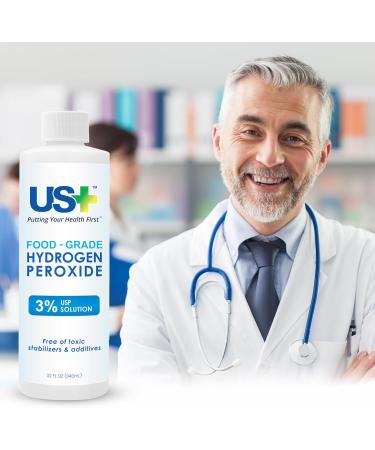Buy Food Grade 3% Hydrogen Peroxide - Natural All-Purpose Cleaner - Made in USA - 32 Fl Oz - International Shipping - Buy Online on SooperMarket.com