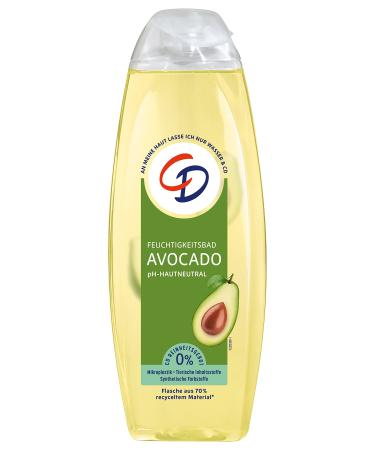 CD moisture bath 'avocado' 1 x 500 ml vegan bath additive maintains and donates moisture with delicate-fresh fragrance soap-free body care avocado 500 ml (1 Pack)