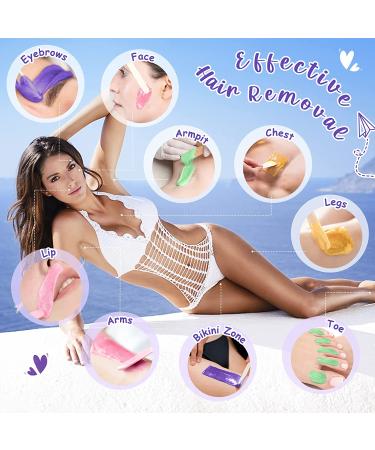 Waxing Kit with Wax Warmer & 4 Hard Wax Beans for Hair Removal - Bikini, Brazilian, Legs, Eyebrow, Armpit, Face - Full Body Waxing for Women and Men - Buy Online on SooperMarket.com