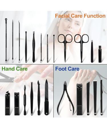 Jupeli Manicure Set - Portable Nail Care Tools for Men | Stainless Steel & Leather | Travel-Friendly Nail Scissors & Accessories - Buy Online on SooperMarket.com