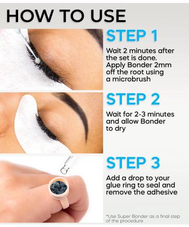 Super Bonder for Lash Extensions - Stacy Lash | Best Eyelash Glue & Primer for Mink Individual Lashes | Pro Lash Extension Supplies - Buy Online on SooperMarket.com