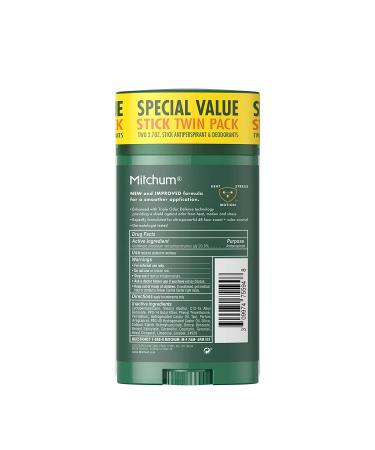 Mitchum Men's Antiperspirant Deodorant - Ice Fresh - 2.7 OZ (76g) Twin Pack - Buy Online on SooperMarket.com