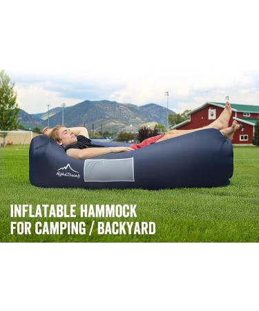 AlphaBeing Inflatable Lounger - Best Air Lounger Sofa for Camping  Hiking - Ideal Inflatable Couch for Pool and Festivals - Perfect Inflatable Beach Chair for Adults Navy - Buy Online on SooperMarket.com