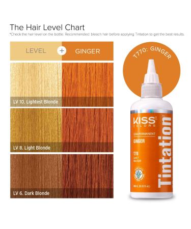 Kiss Tintation Semi-Permanent Hair Color Treatment 148 mL (5 US fl.oz) - Ginger - Buy Online on SooperMarket.com
