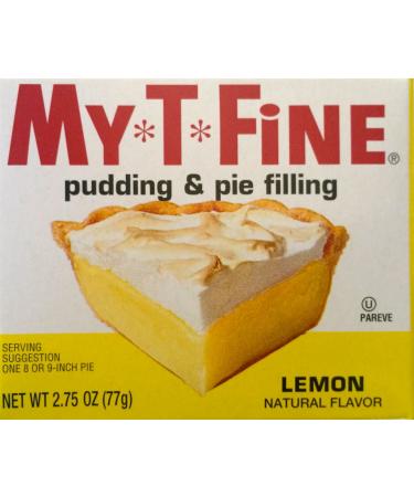 Lemon Pudding and Pie Filling Mix By My T Fine - 2.75 Ounce Box - 2 Box Pack