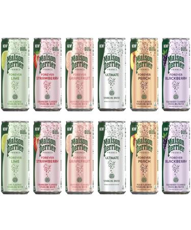 Flavored Carbonated Mineral Water Variety Pack - 11.15 Fl Oz. Cans (12 - Count)