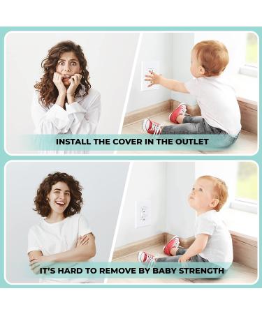 SUNGTEAK Premium Outlet Plug Covers - Childproof Electrical Protector Caps - 25 Pack Baby Safety Clear Products - Child Proofing Plug Covers for Outlets - Buy Online on SooperMarket.com