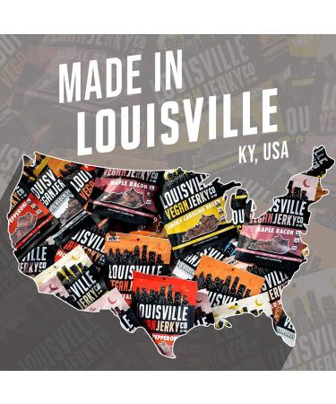 Louisville Vegan Jerky - Perfect Pepperoni 3 oz (Pack of 1) | Vegetarian & Vegan-Friendly - Non-GMO Soy Protein - 270 Calories - Gluten-Free Ingredients - Buy Online on SooperMarket.com