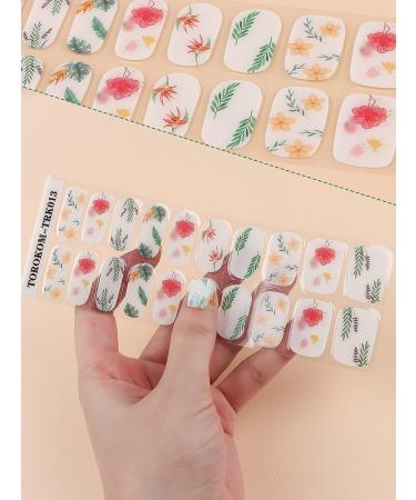 Semi Cured Gel Nail Strips in Red - Long Lasting Waterproof Nail Polish Wraps - Includes Cuticle Stick, File, Wipes & Sealing - UV/LED Lamp Required - Buy Online on SooperMarket.com